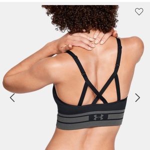 Women’s UA Seamless Sports Bra (plum colored)